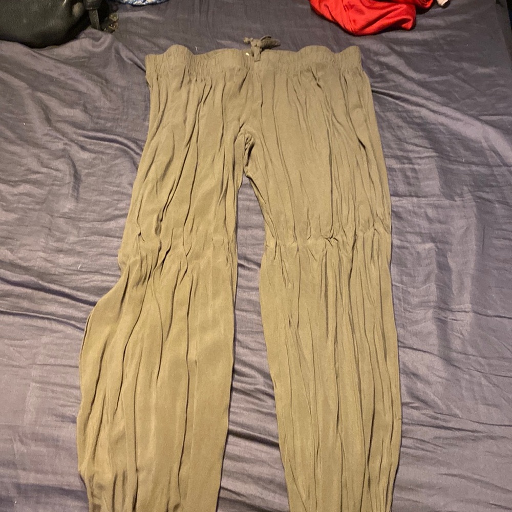 Green dress pants